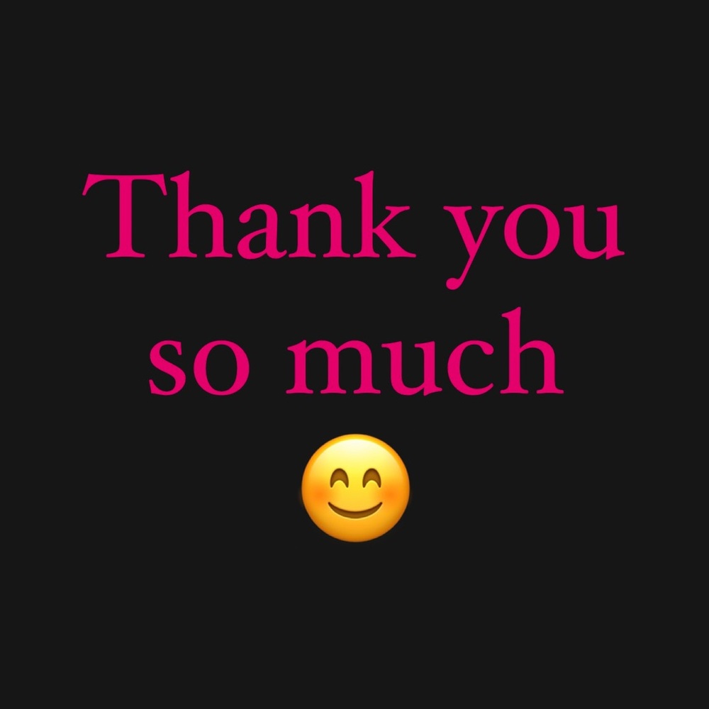 THANK YOU SO MUCH FOR YOUR PURCHASE!!